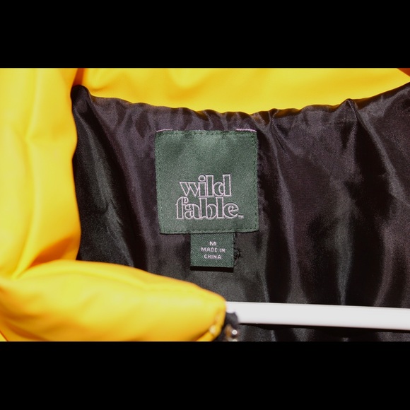 Wild Fable- Yellow High Neck Puffer Jacket - Picture 3 of 8